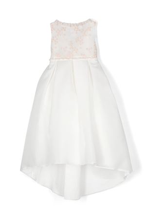 Abito midi a fiori bianco e rosa chiaro LA STUPENDERIA KIDS | CJAB84X63F.